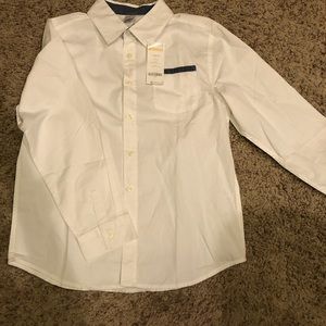 Boys long sleeve whit button up